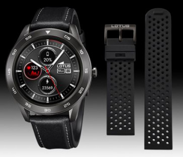 Horlogeband Lotus 50012/3 / BC10958 Kunststof/Plastic Zwart
