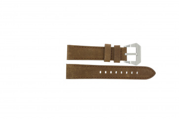 Max horlogeband BR / 20mm  Leder Bruin 20mm + bruin stiksel