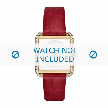 Michael Kors horlogeband MK2623 Leder Rood 20mm