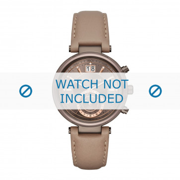 Horlogeband Michael Kors MK2629 Leder Taupe 12mm