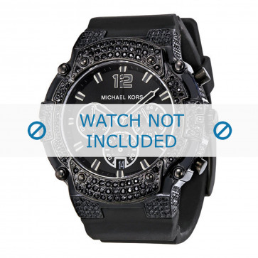 Michael Kors horlogeband MK5510 Rubber Zwart