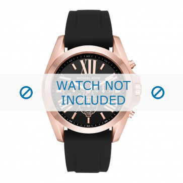 Michael Kors horlogeband MK8559 Rubber Zwart 24mm
