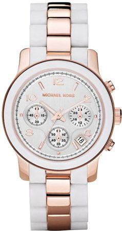 Horlogeband Michael Kors MK5464 Staal/Silicoon Rosé