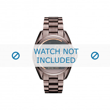 Michael Kors horlogeband MKT5007 Staal Bordeaux 22mm