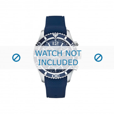 Horlogeband Nautica A15103G / NAPSDG004 Silicoon Blauw 22mm