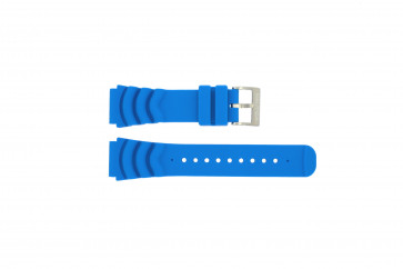 Nautica horlogeband A18631 Rubber Lichtblauw 22mm 