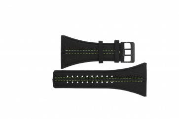 Horlogeband Police PL13497JSB.02 / GR Leder Zwart 44mm