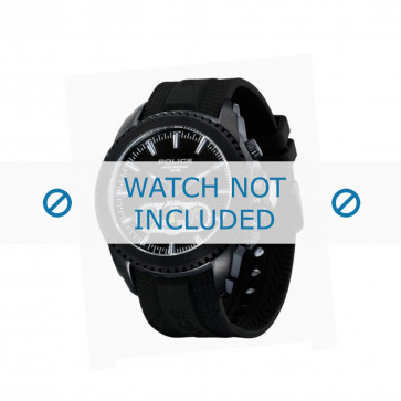 Police horlogeband P-12076J/JSB/02 Rubber Zwart