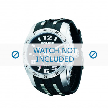Police horlogeband PL-12087J-02 Rubber Zwart