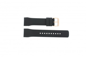 Horlogeband Pulsar W861-X006 / PQ2046X1 / PP255X Rubber Zwart 24mm