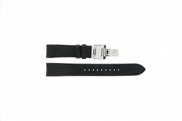 Horlogeband Seiko 7D46-0AB0 / SNP015P1 / 4LA8JB Leder Zwart 20mm