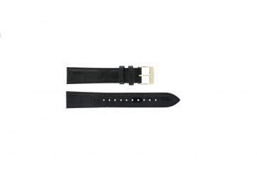 Seiko horlogeband 7N32-0DE0 Leder Zwart 18mm 