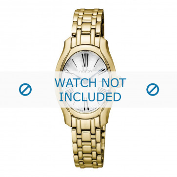 Seiko horlogeband SXGP60P1 / 1N01 0SE0 Staal Goud 11mm