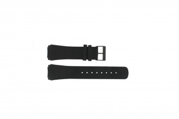 Horlogeband Skagen 856XLBLB / 856XLBLN Croco leder Zwart 23mm