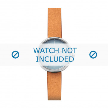 Horlogeband Skagen SKW2620 Leder Beige 12mm