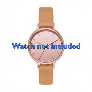 Horlogeband Skagen SKW2412 Leder Bruin 12mm