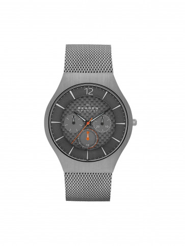 Horlogeband Skagen SKW6146 Mesh/Milanees Antracietgrijs 22mm