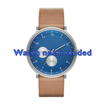 Horlogeband Skagen SKW6167 Leder Bruin 20mm