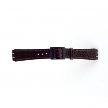 Horlogeband Swatch (alt.) SC04.02 Leder Bruin 17mm