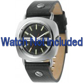 Horlogeband Diesel DZ2129 Leder Zwart 22mm