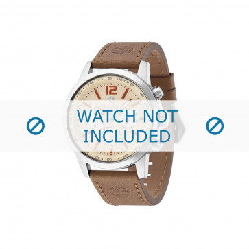 Timberland horlogeband 14475JS-20 Leder Bruin 24mm + bruin stiksel