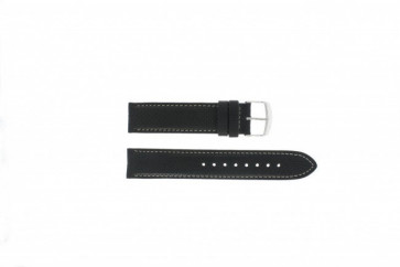Timex horlogeband T2N156 Leder Zwart 20mm 