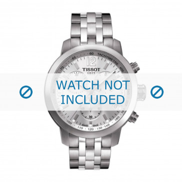 Tissot horlogeband T055.417.A PRC 200 - T605031423 Staal Zilver 19mm