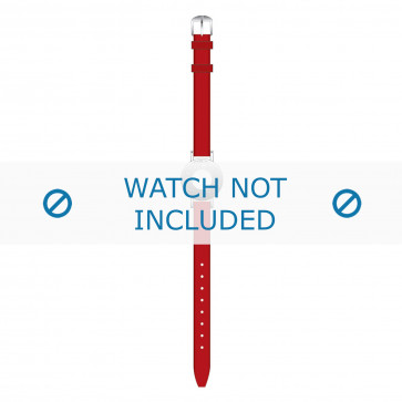 Tommy Hilfiger horlogeband TH-14-3-25-0676 - TH679300904 / 1700391 Leder Rood 10mm + rood stiksel