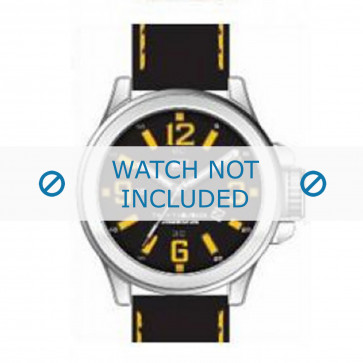 Tommy Hilfiger horlogeband TH679300943 / TH-40-1-14-0694 Leder Bruin + wit stiksel