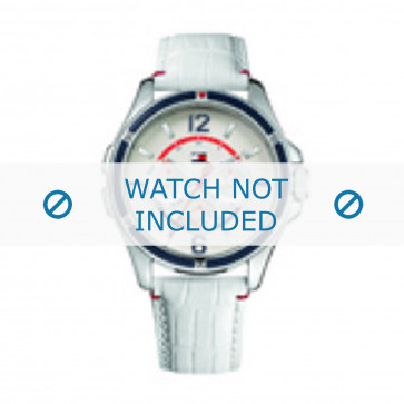 Horlogeband Tommy Hilfiger TH-78-3-18-0793 / TH679301058 Leder Wit 20mm