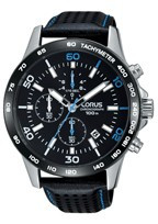 Horlogeband Lorus VD57-X076 / RM305DX9 / RHG070X Leder Zwart 22mm