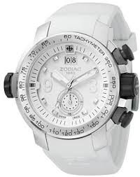 Horlogeband Zodiac ZO8511 Rubber Wit 28mm