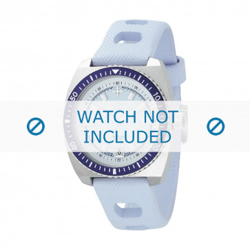 Horlogeband ZO2230 Rubber Lichtblauw 20mm