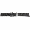Horlogeband Universeel F136 Leder Antracietgrijs 18mm