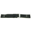 Horlogeband Universeel I165 Pilots Leder Zwart 24mm
