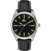 Horlogeband Lacoste 2010596 / LC-52-1-14-2276 Leder Zwart 22mm