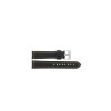 Horlogeband Universeel 393.01.10 Leder Zwart 20mm
