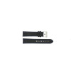 Horlogeband Universeel 394.01.05 Leder Zwart 20mm