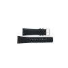 Horlogeband Seiko 7T62-0GL0 / SNA773P2 / 4KW9JZ Leder Zwart 26mm