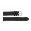 Horlogeband Universeel 61330.10.22XL Leder Zwart 22mm