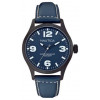 Horlogeband Nautica A13615G Leder Blauw 22mm