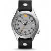 Horlogeband Fossil AM4560 Leder Zwart 22mm