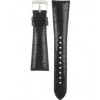 Horlogeband Armani AR0284 Leder Zwart 22mm