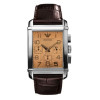 Horlogeband Armani AR0337 Leder Bruin 24mm