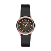 Horlogeband Armani AR1802 Leder Zwart 14mm