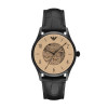 Horlogeband Armani AR1923 Leder Zwart 22mm