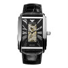 Horlogeband Armani AR4224 Leder Zwart 26mm