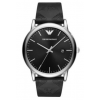 Horlogeband Armani AR80012 Leder Zwart 22mm