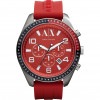 Horlogeband Armani Exchange AX1252 Silicoon Rood 22mm