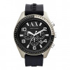 Horlogeband Armani Exchange AX1253 Silicoon Zwart 22mm